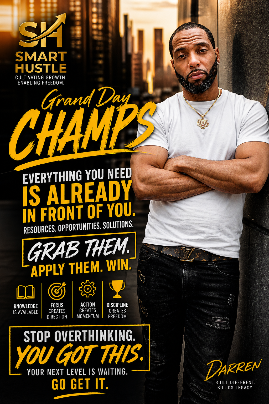 Grand Day Champs 💪
Crazy part? Most people don’t fail because they can’t win……